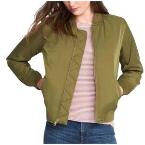 Old Navy Quilted Bomber Jacket Thyme Green Size XXL